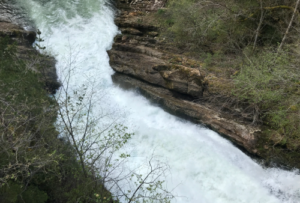 L'Areuse coule à l'air libre à travers ses gorges